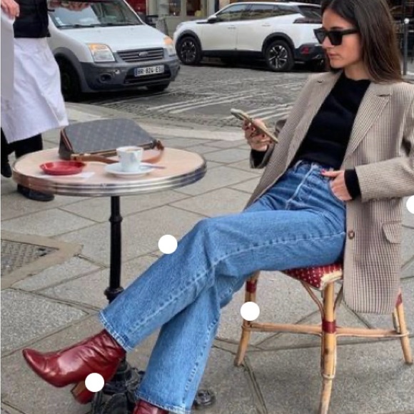 Celine #5 Phoebe Period Burgundy Ankle Boot - Picture 13 of 13